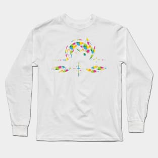 Colorful Floral libra Long Sleeve T-Shirt